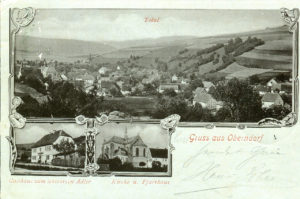 Ansichtskarte Oberndorf 1900