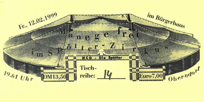 NCO Eintrittskarte 1999